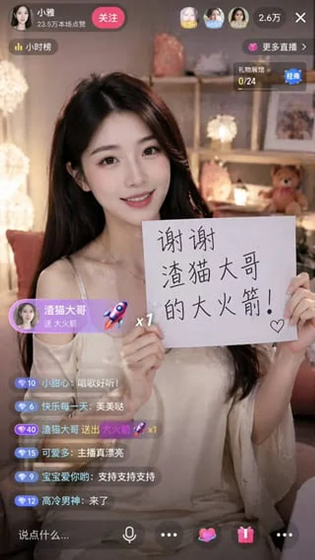 Example generated from “Live Stream App Screenshot Generator”