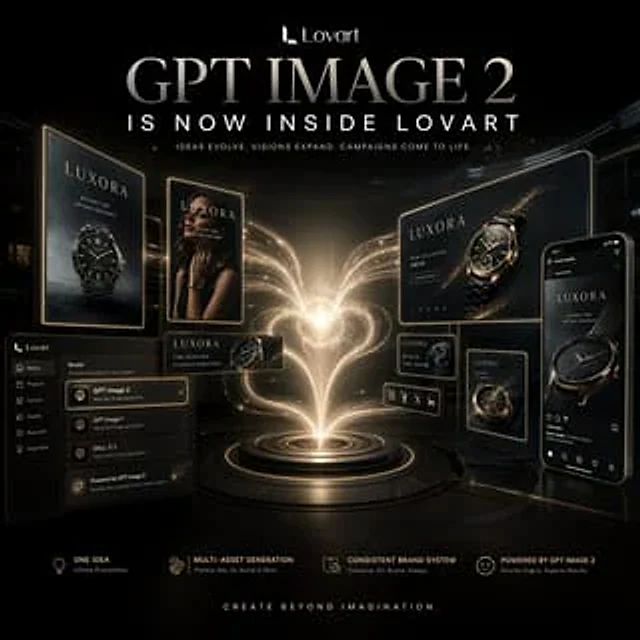 Example generated from “Luxury AI Campaign Launch Poster”