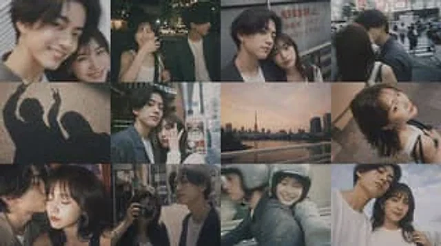 Example generated from “Romantic Tokyo Couple Photo Collage”