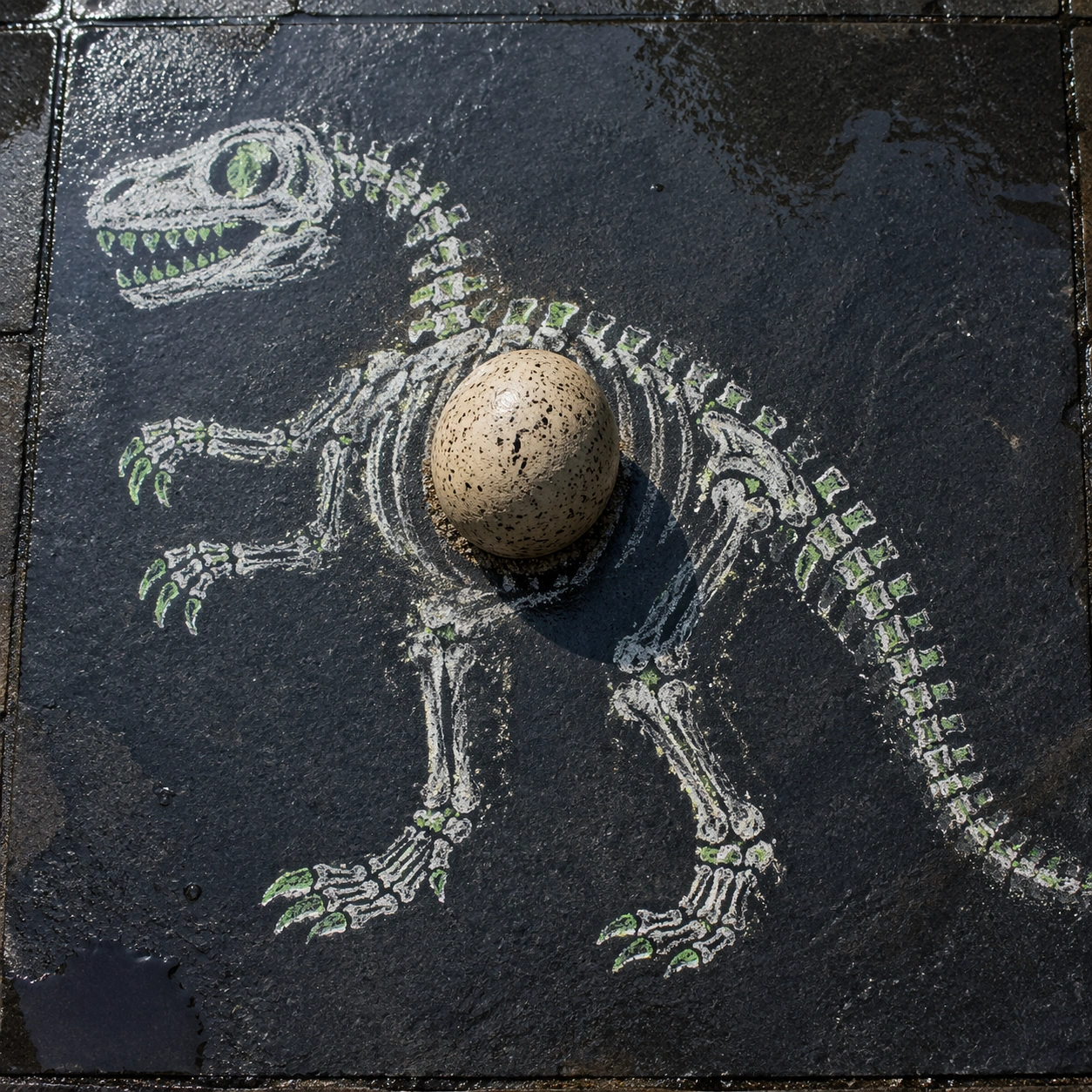Chalk Dinosaur Egg — ChaosRealmsAI · MIT