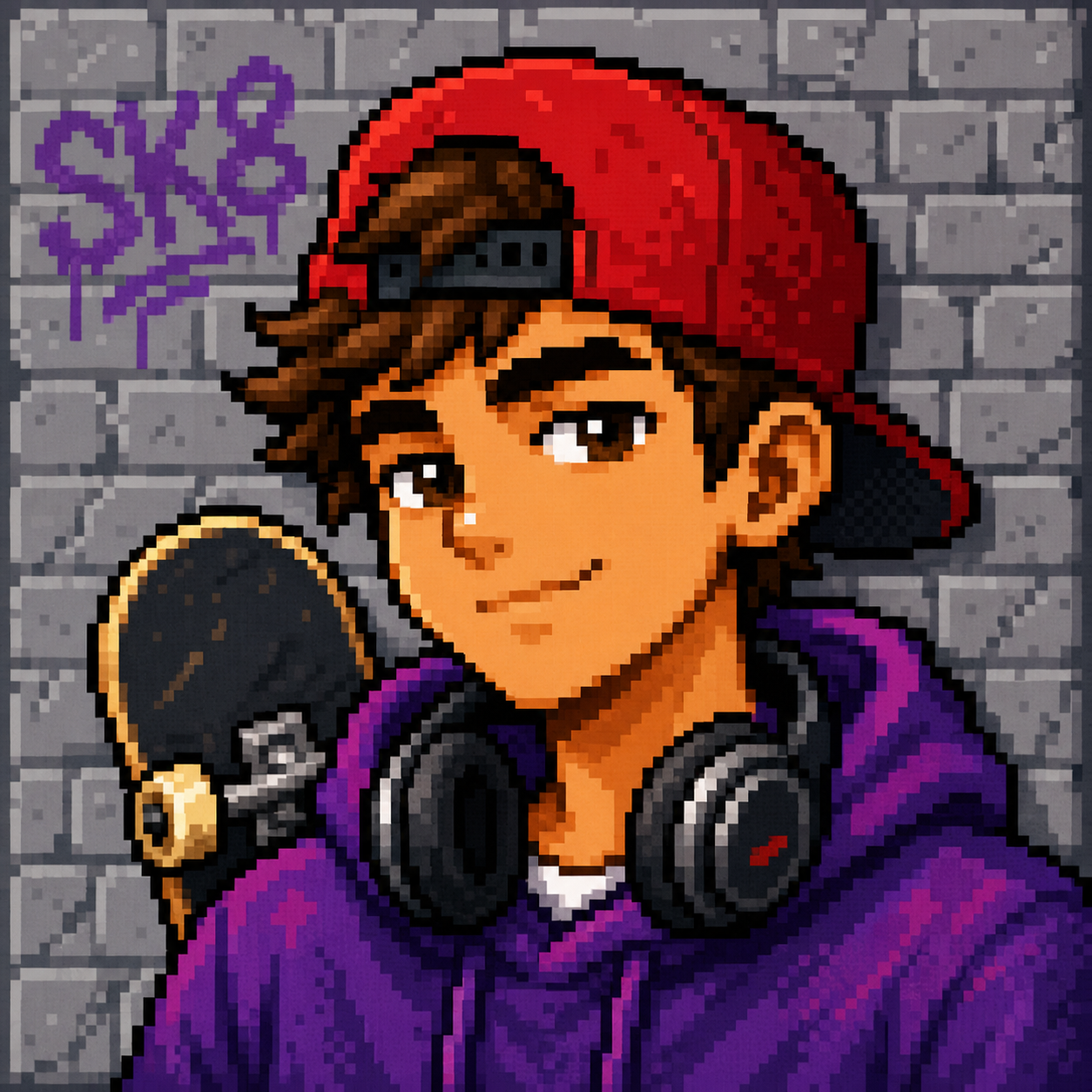 Example generated from “Streetwear Skater Pixel Avatar — API Models · CC BY 4.0”