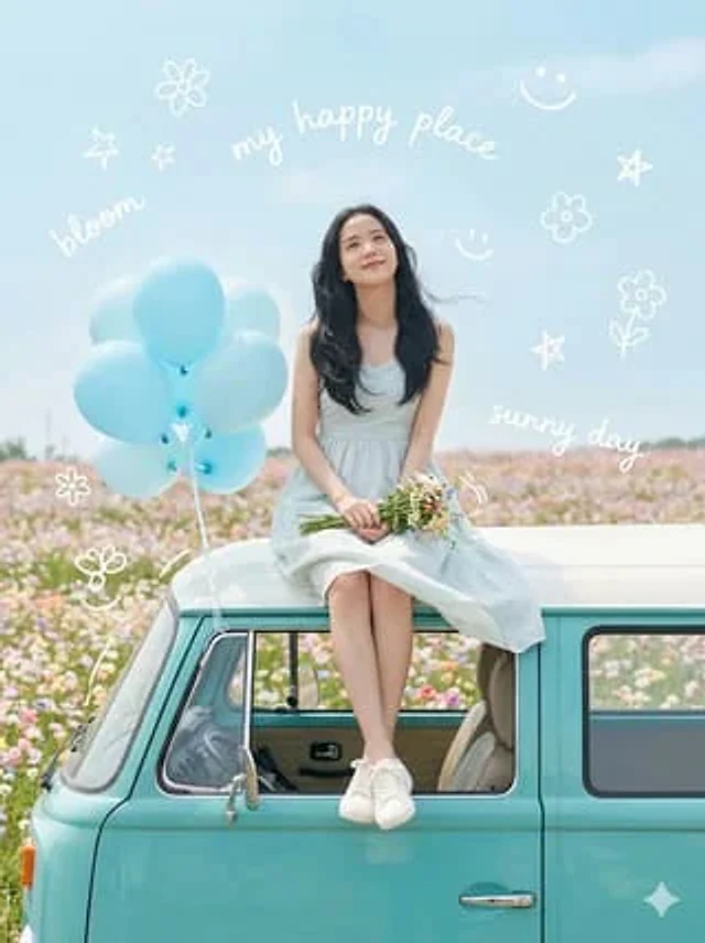 Example generated from “Dreamy Van Rooftop Flower Field”