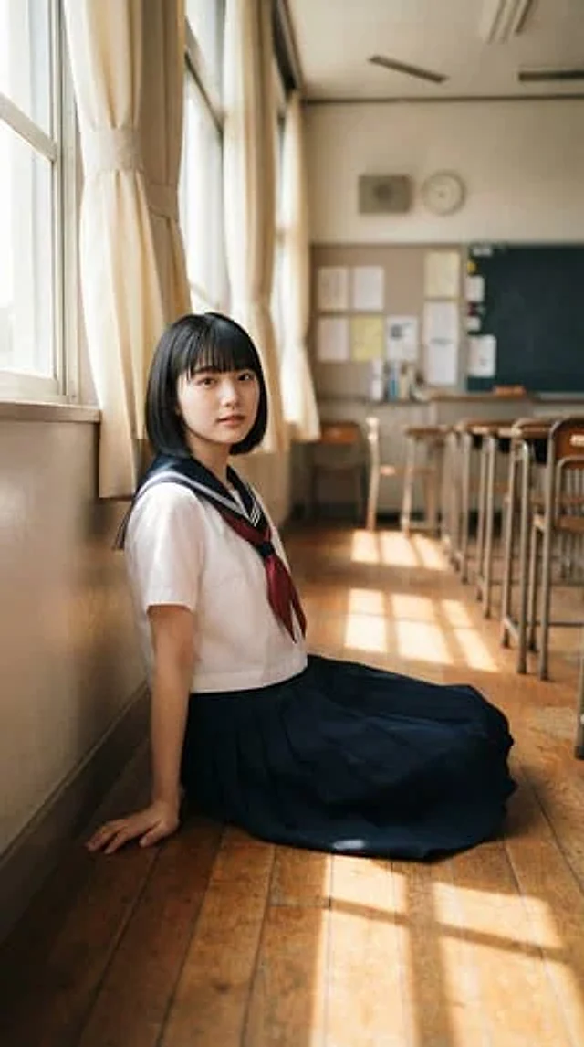 Example generated from “Comic / Storyboard - Japanese School Uniform Classroom Portrait”