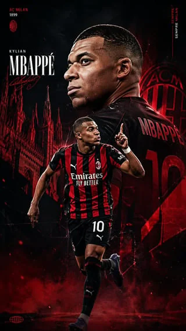 Example generated from “AC Milan Mbappé Transfer Poster”