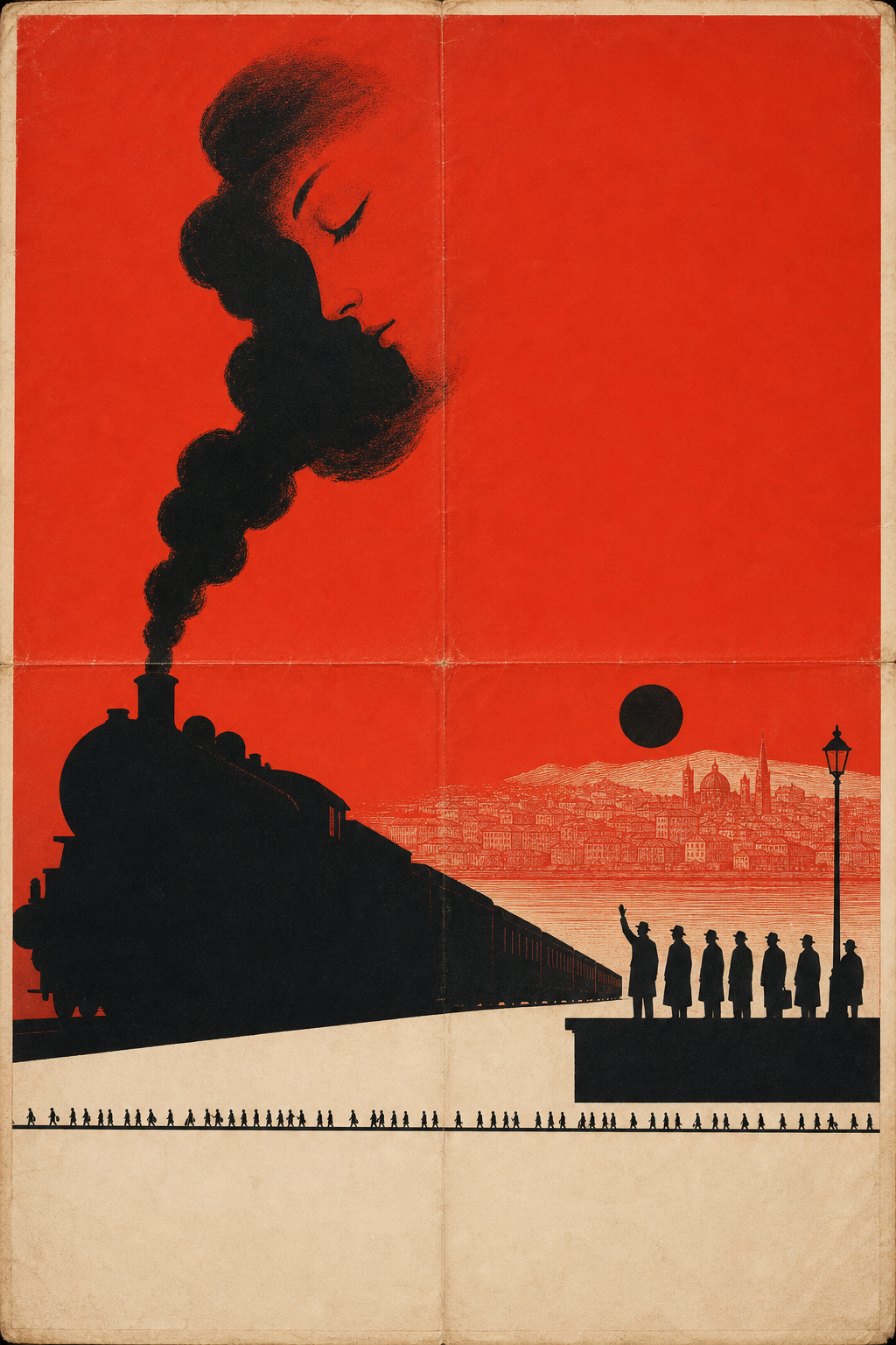 Last Train Smoke-Face Poster Concept — Shuryne · MIT