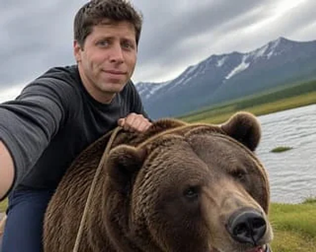 Example generated from “Sam Altman Riding a Bear”