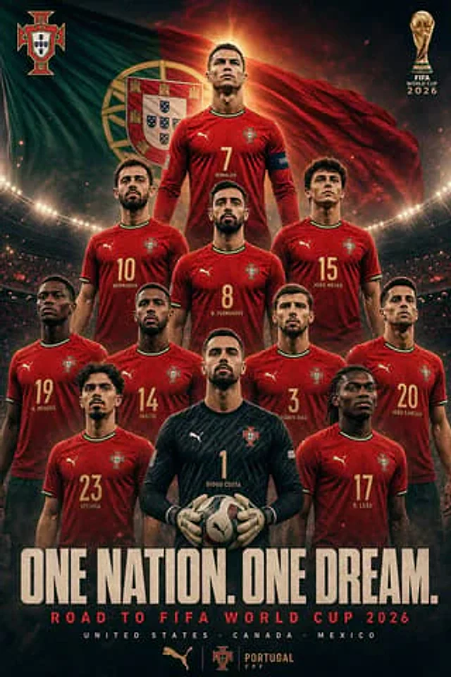 Example generated from “Portugal World Cup Squad Poster”