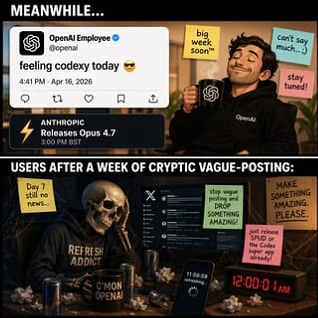 Example generated from “Two-Panel Tech Meme Comic”