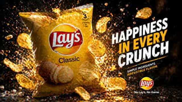 Example generated from “Cinematic Potato Chips Ad”