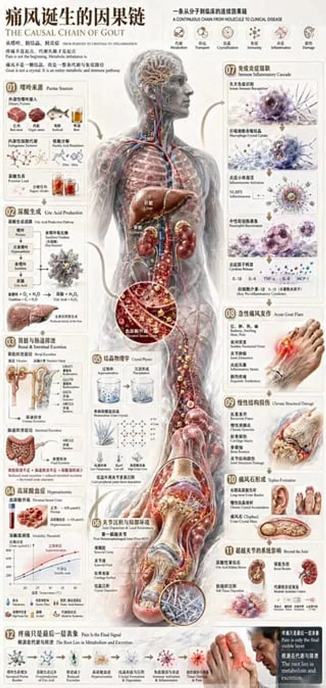 Example generated from “Chinese Medical Gout Infographic Poster”