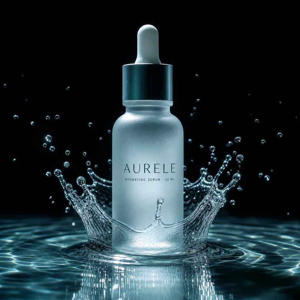Example generated from “Skincare Bottle With Water Crown”
