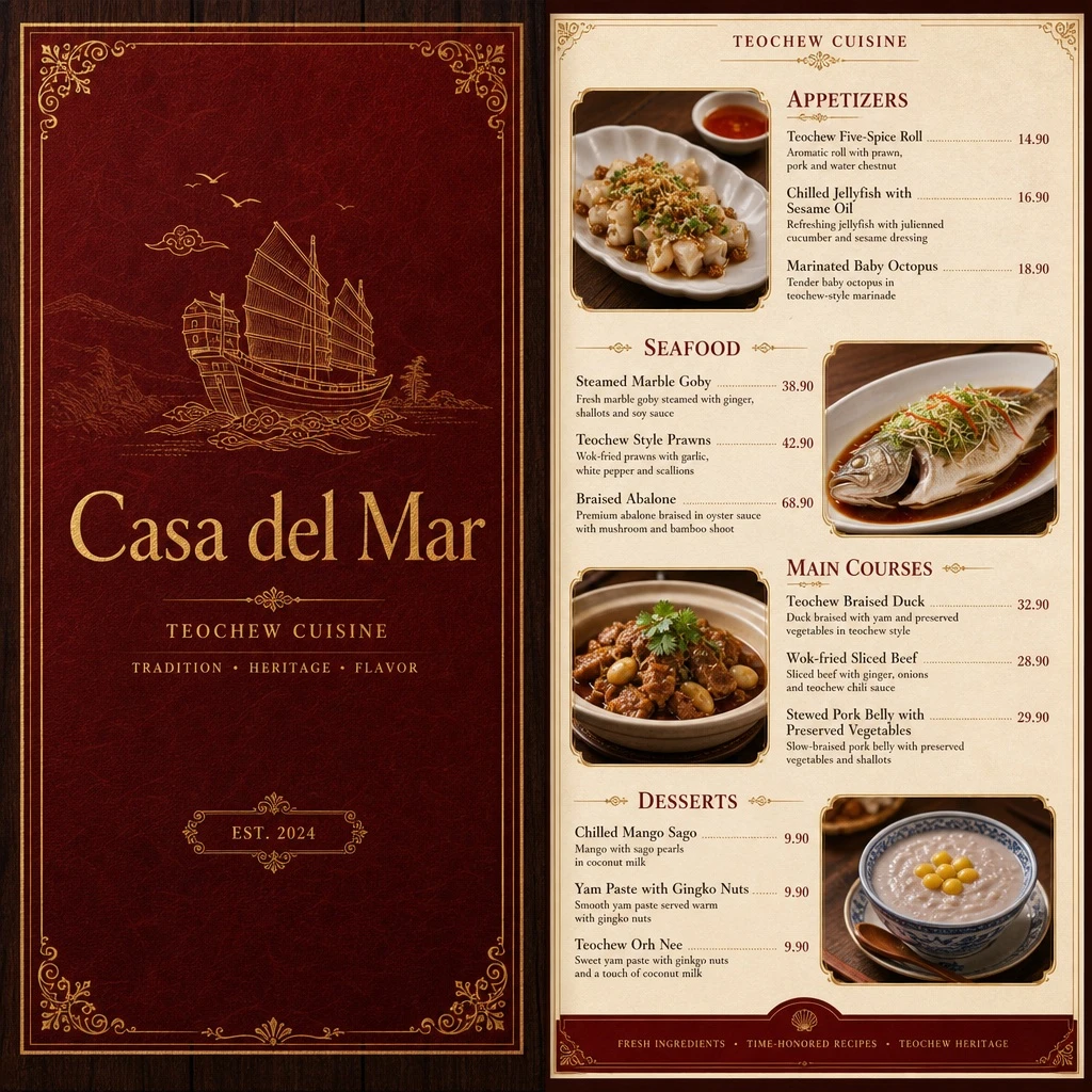 Fictional Regional Restaurant Menu Layout — ClawLabs AI · MIT