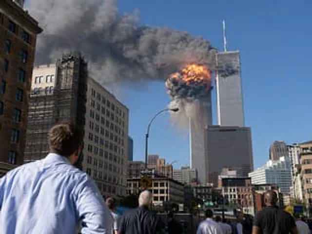 Example generated from “9/11 Twin Towers Street Photo”