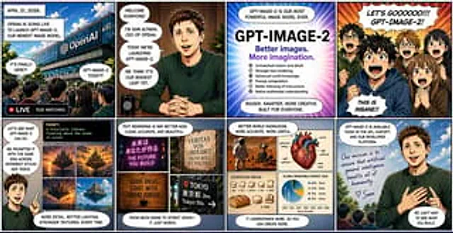 Example generated from “Eight Panel Manga Story”