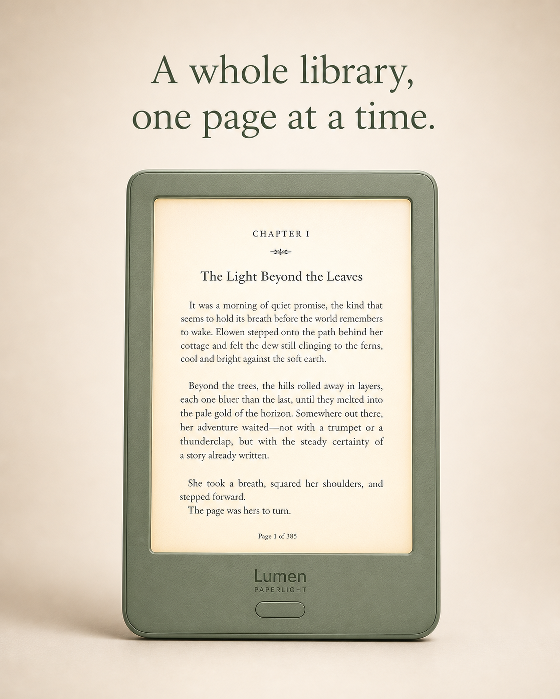 Example generated from “Lumen E-Reader Paperlight — API Models · CC BY 4.0”