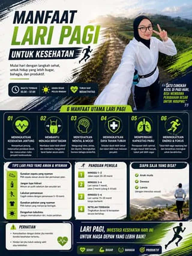 Example generated from “Morning Run Benefits Infographic”