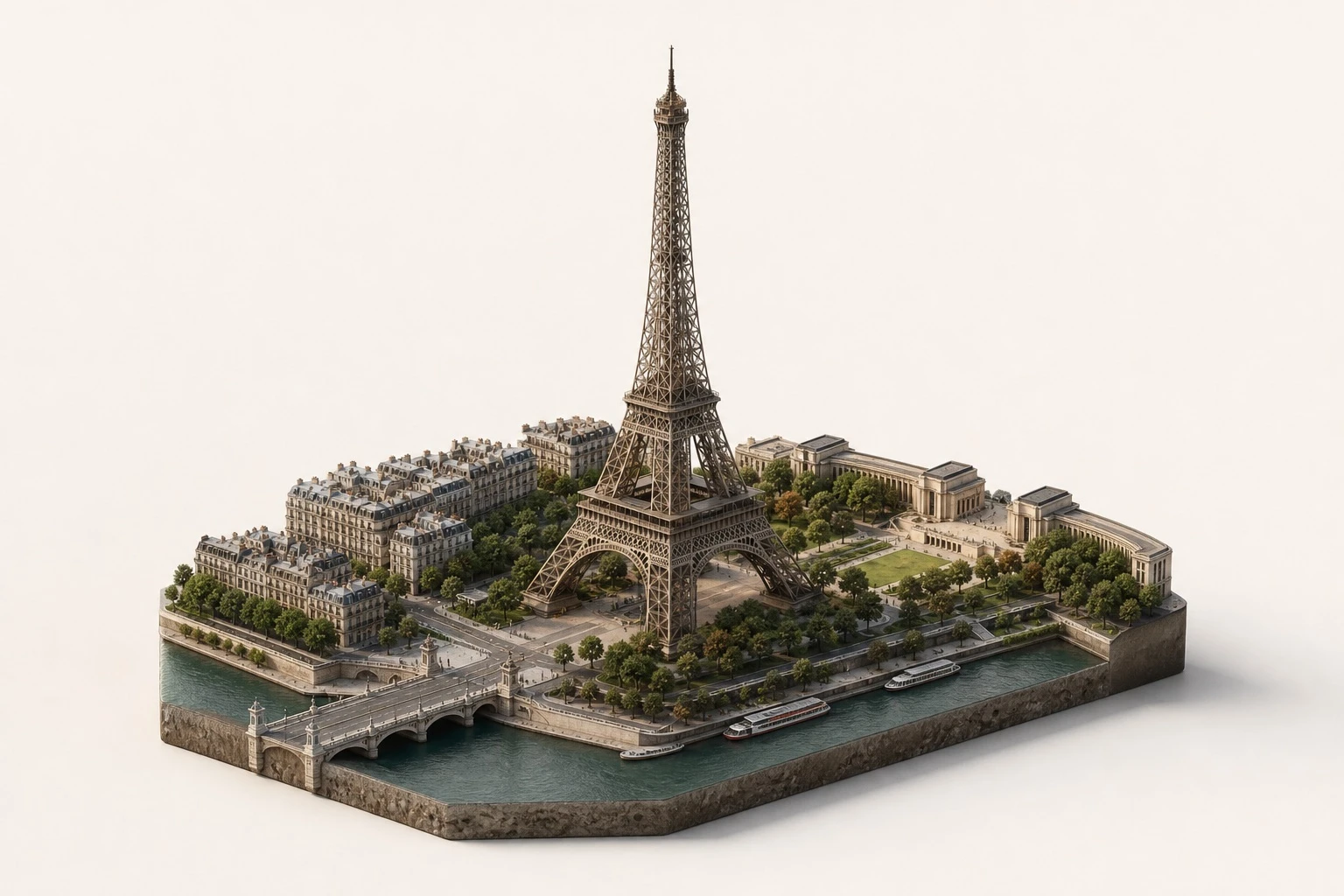 Miniature Landmark Diorama — ClawLabs AI · MIT