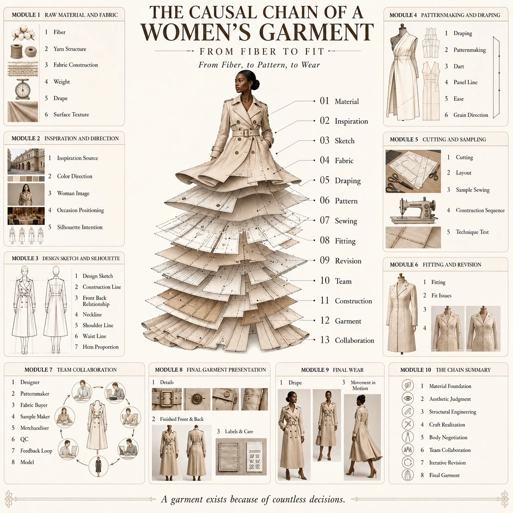 Fashion Design Process Infographic — ClawLabs AI · MIT