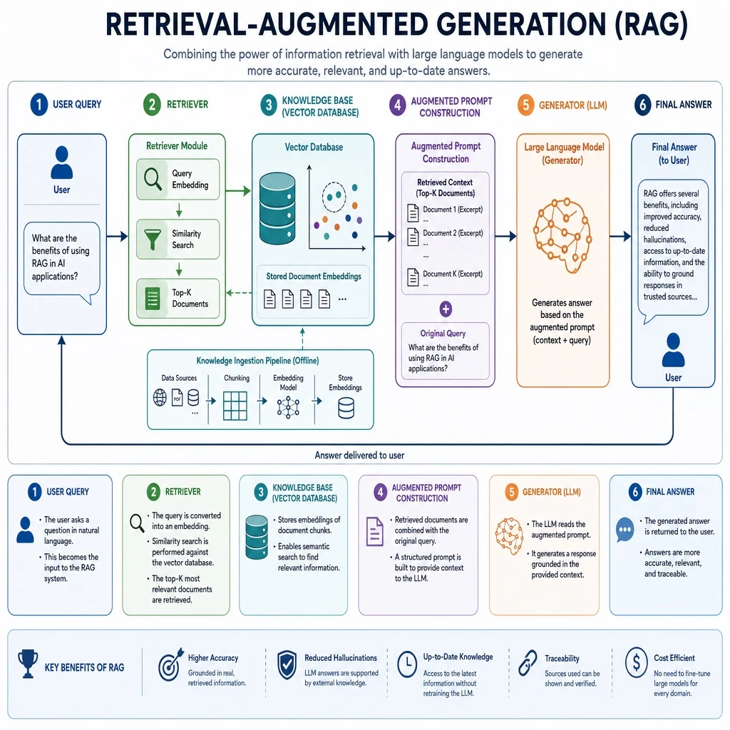 RAG Technology Explainer Diagram — ClawLabs AI · MIT