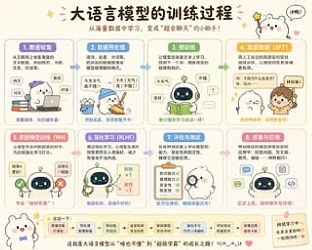 Example generated from “Cute Chinese LLM Training Infographic”