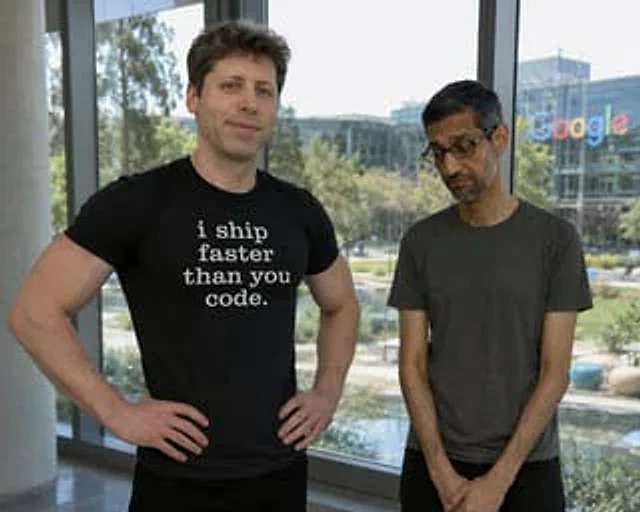 Example generated from “Tech CEO Rivalry Meme Generator”