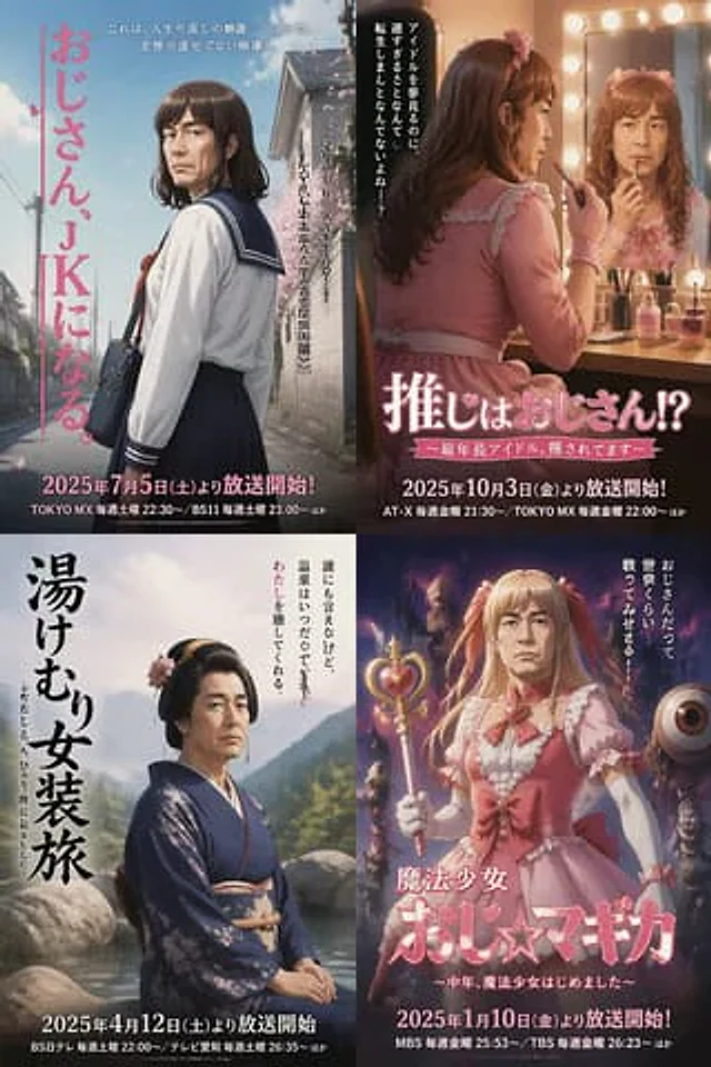 Example generated from “Four Japanese Ojisan Parody Posters”