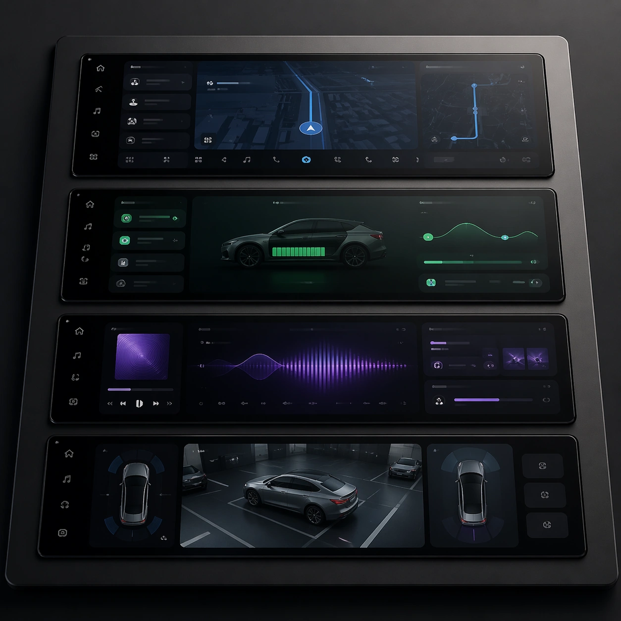 Example generated from “Automotive Cockpit Interface-State Concept Board — ChaosRealmsAI · MIT”