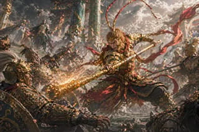 Example generated from “Epic Fantasy Monkey King Battle”