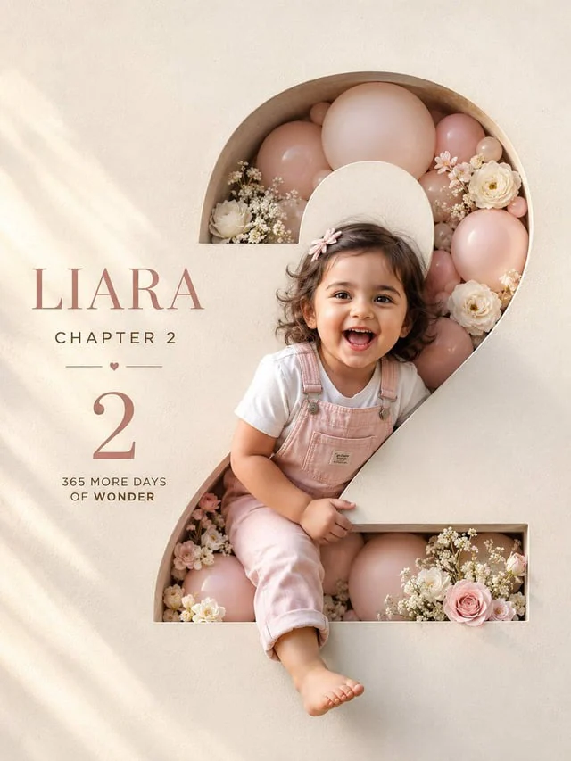 Example generated from “Luxury 3D Birthday Poster”
