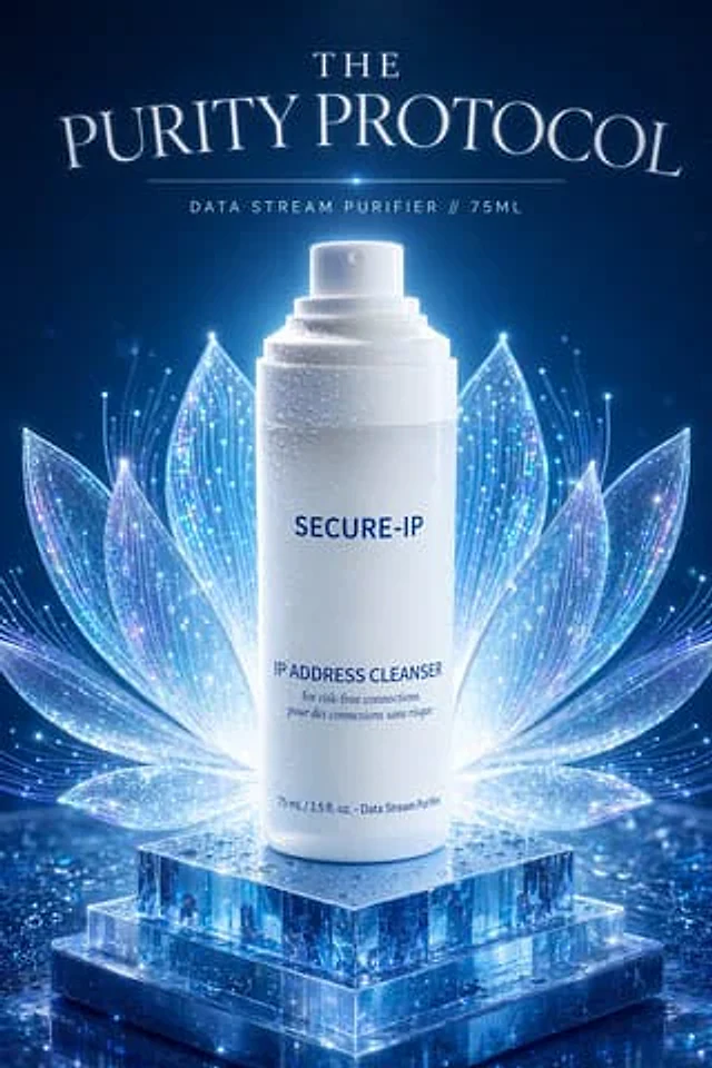 Example generated from “Futuristic Tech Beauty Product Poster”