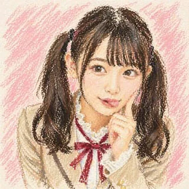 Example generated from “Cute Oil Pastel Schoolgirl Portrait”