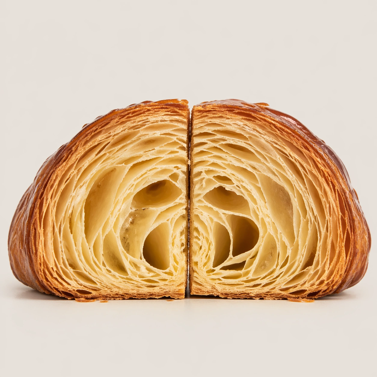 Croissant Lamination Cross-Section — ChaosRealmsAI · MIT