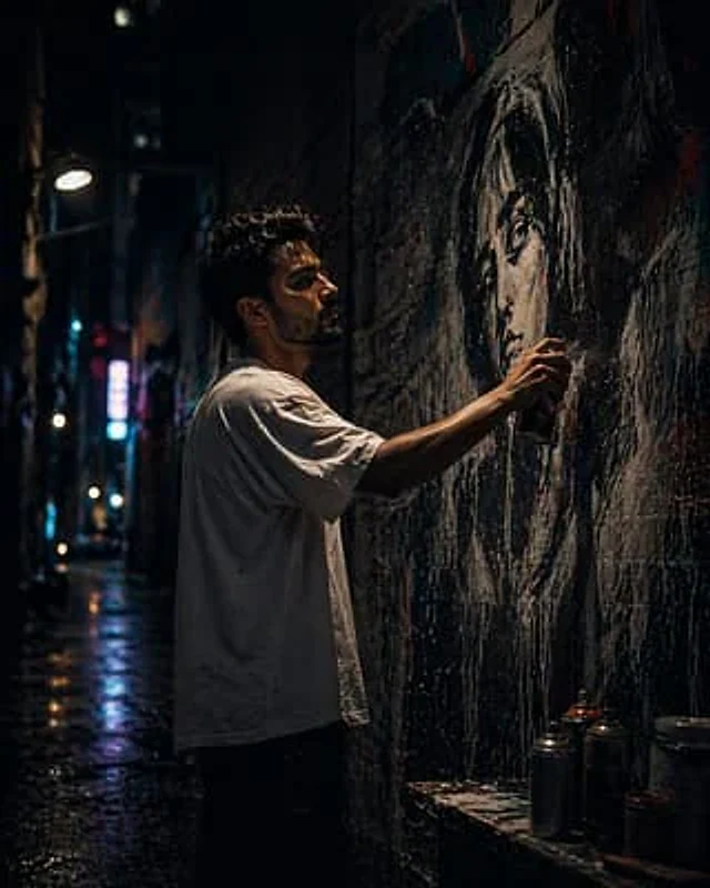 Example generated from “Urban Alley Mural Artist”