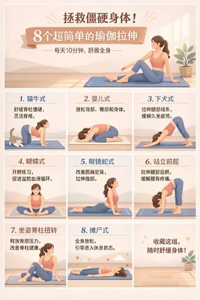 Example generated from “9-Panel Yoga Infographic Poster”