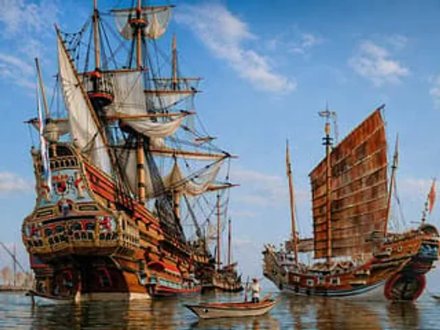 Example generated from “Historic Galleon and Chinese Junk”