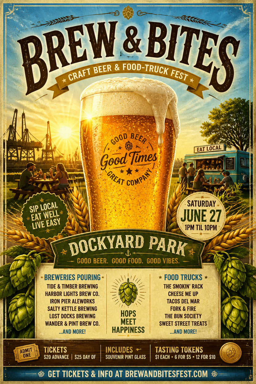 Example generated from “Design illustration · Brew & Bites Beer Fest — API Models · CC BY 4.0”