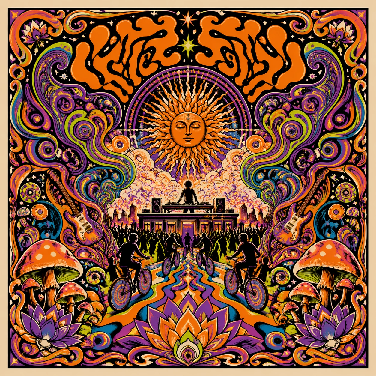 Psychedelic Electronic-Set Poster Study — ChaosRealmsAI · MIT