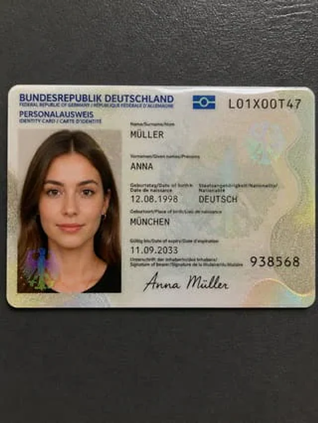 Example generated from “Detailed Identity Card Photography”