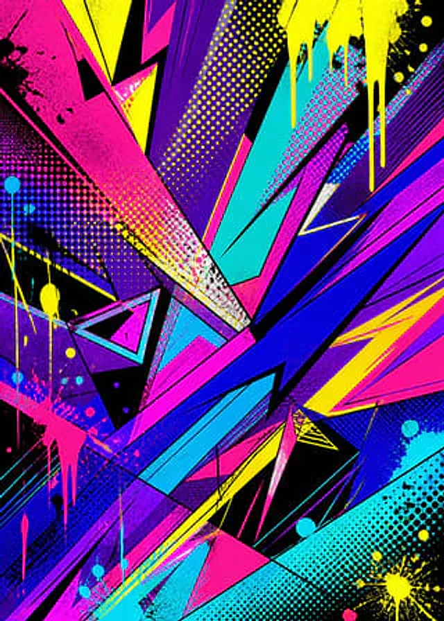 Example generated from “Pop Art Street Abstract Background”