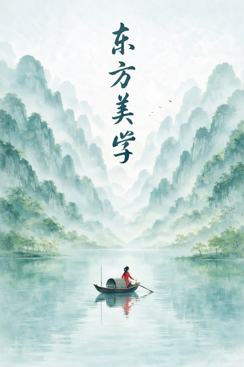 Example generated from “春日禅意水墨群山海报”