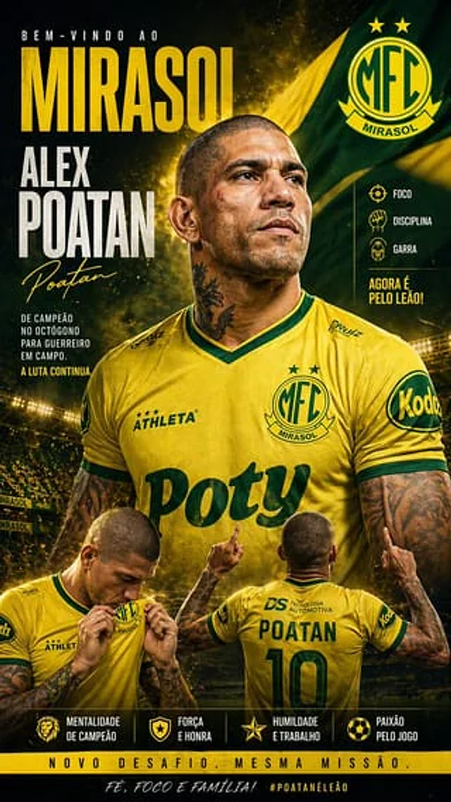 Example generated from “Mirassol FC Signing Announcement Poster”