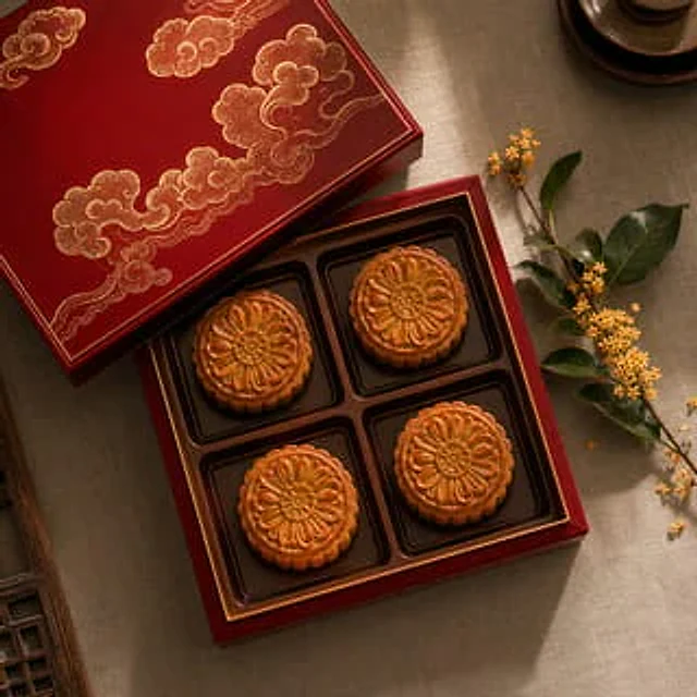Example generated from “Mooncake Gift Box Open Reveal”