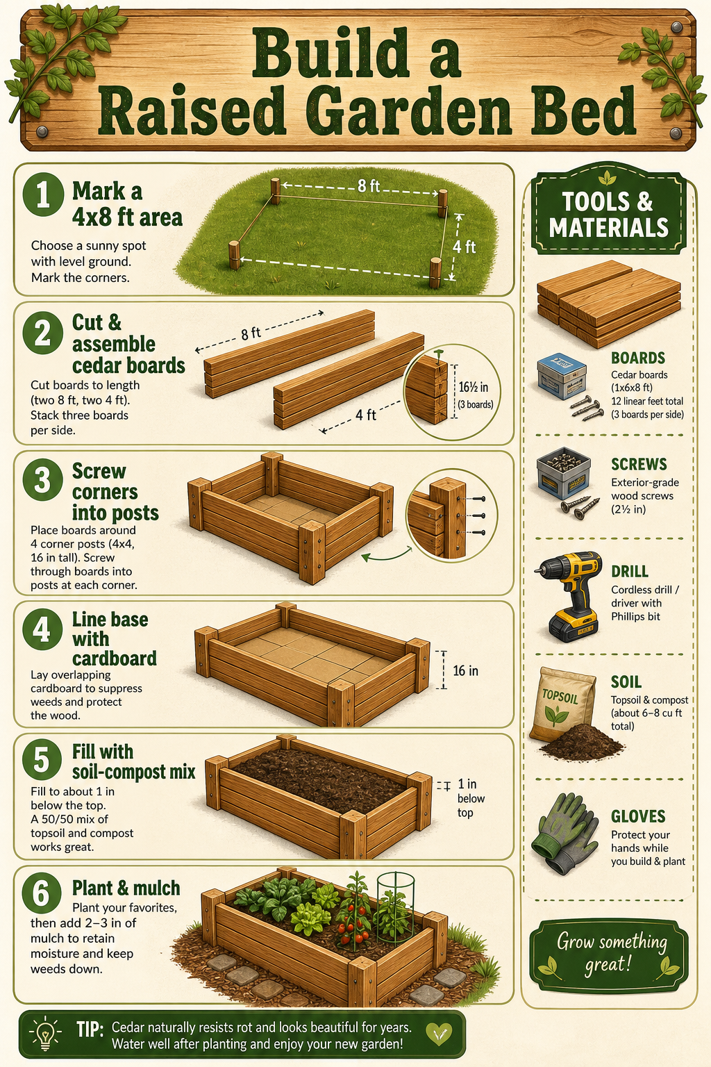 Example generated from “Design illustration · Build A Raised Garden Bed — API Models · CC BY 4.0”