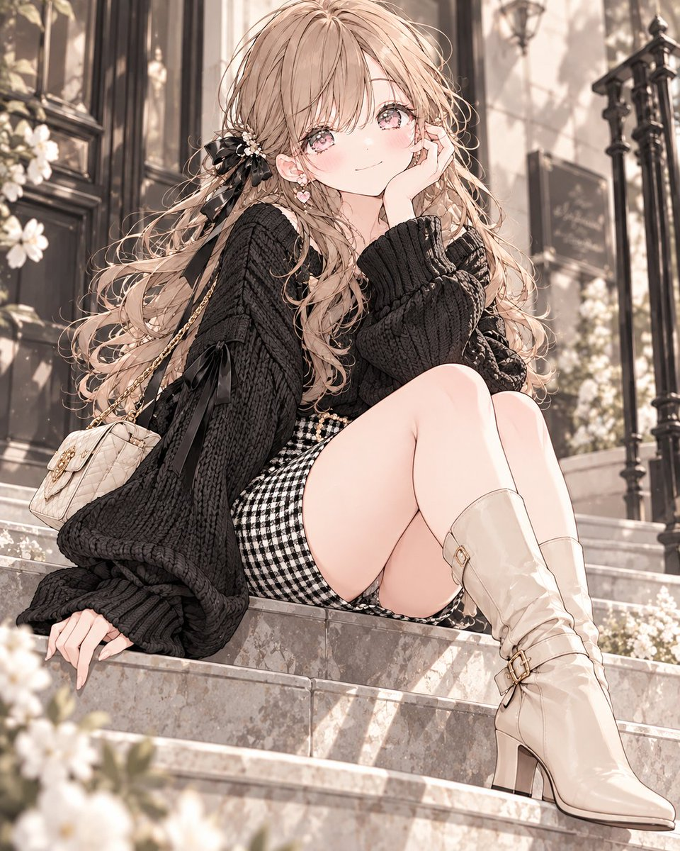 Example generated from “Monochrome Elegant Autumn Outfit”