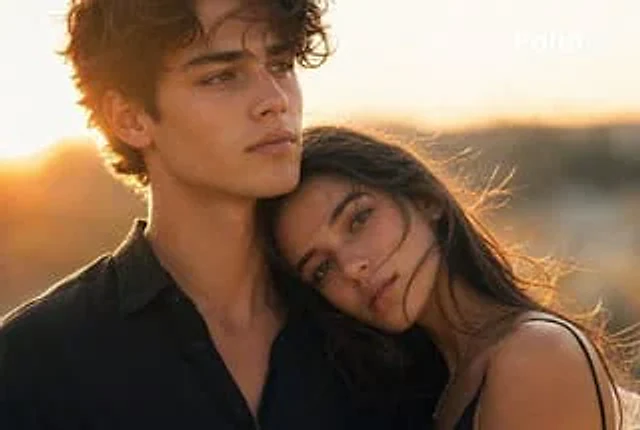 Example generated from “Cinematic Sunset Couple Close-Up”