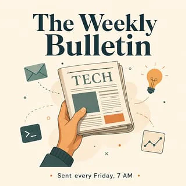 Example generated from “Newsletter Header — Tech Bulletin”