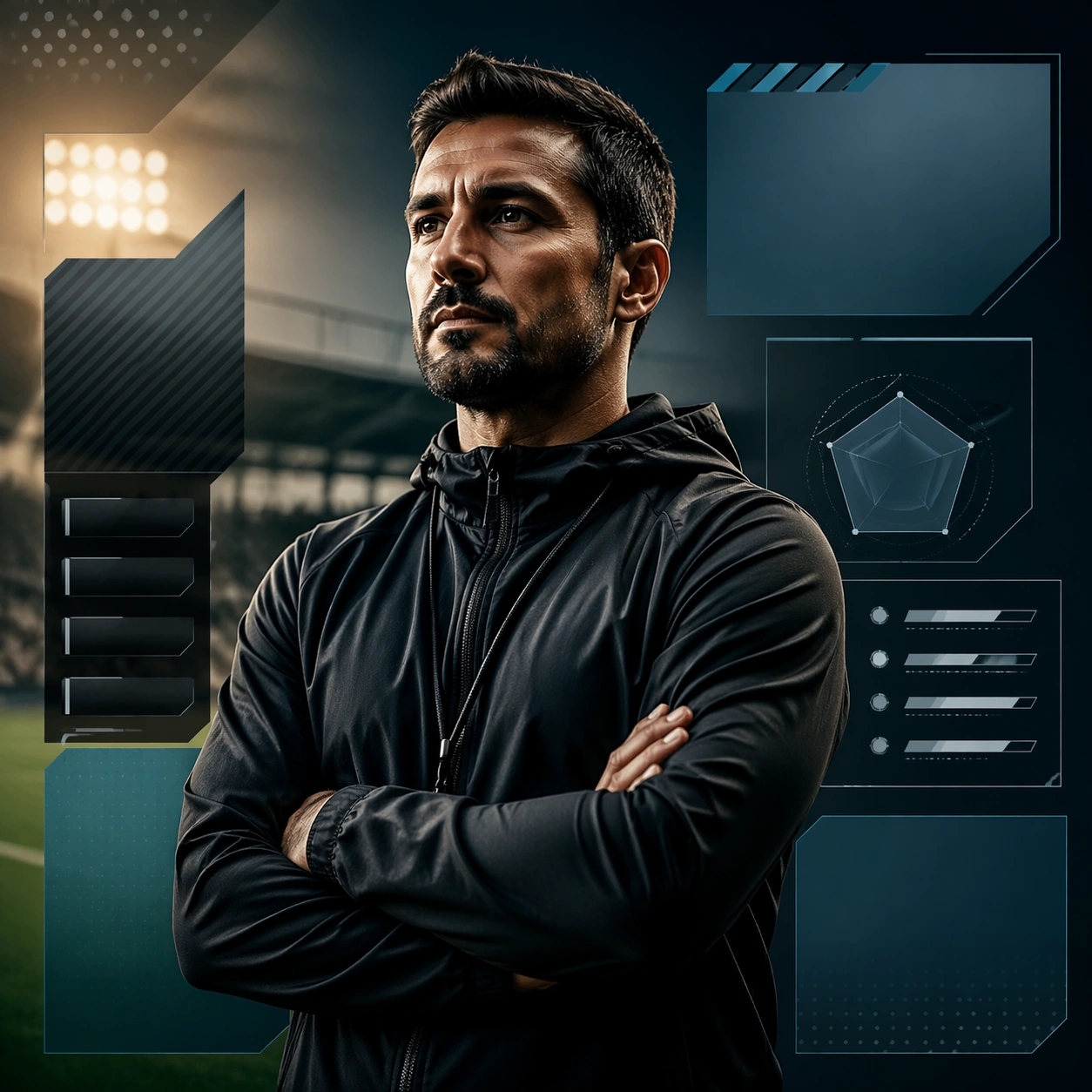 Coach Portrait and Profile Board — ChaosRealmsAI · MIT