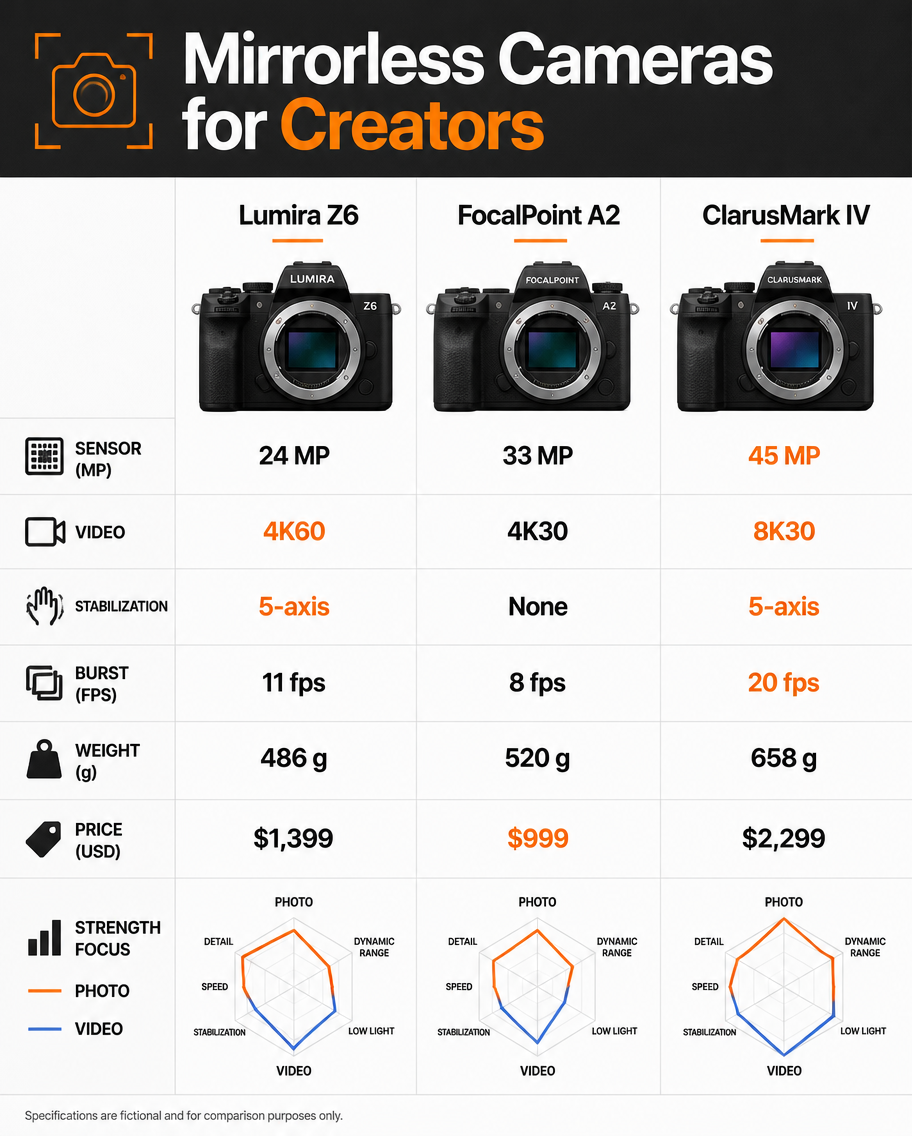 Example generated from “Design illustration · Mirrorless Cameras Compared — API Models · CC BY 4.0”