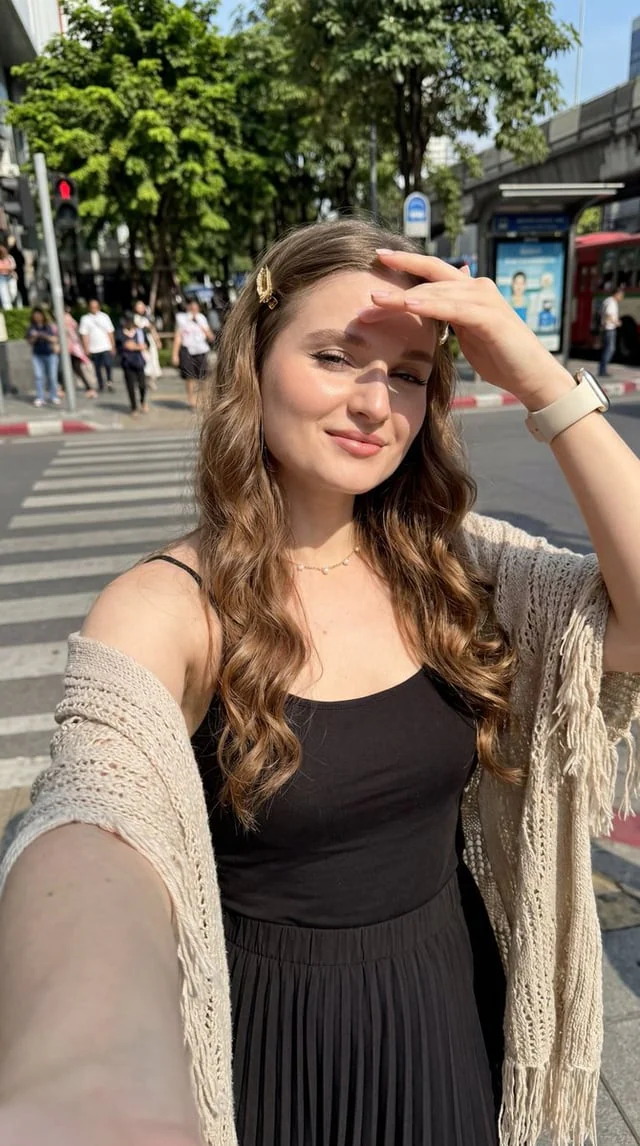 Example generated from “Sunny Bangkok City Street Selfie”