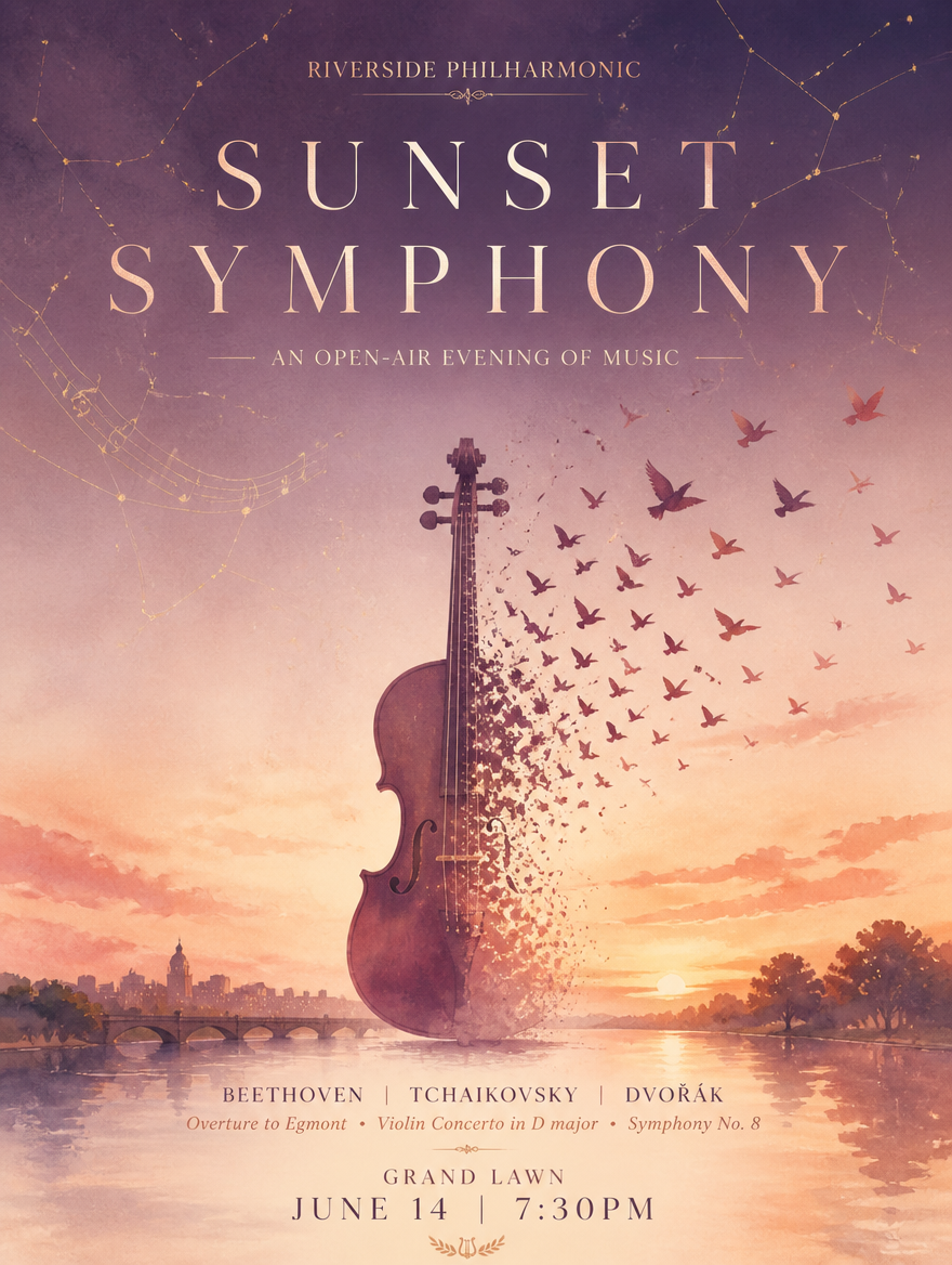 Example generated from “Design illustration · Sunset Symphony Open Air — API Models · CC BY 4.0”